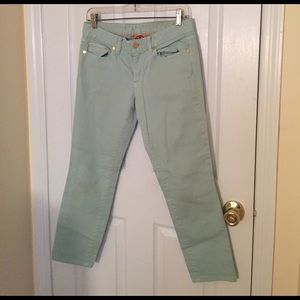 Tory Burch Mint Green Ankle Length Jeans
